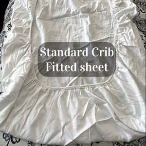 Standard crib fitted sheet